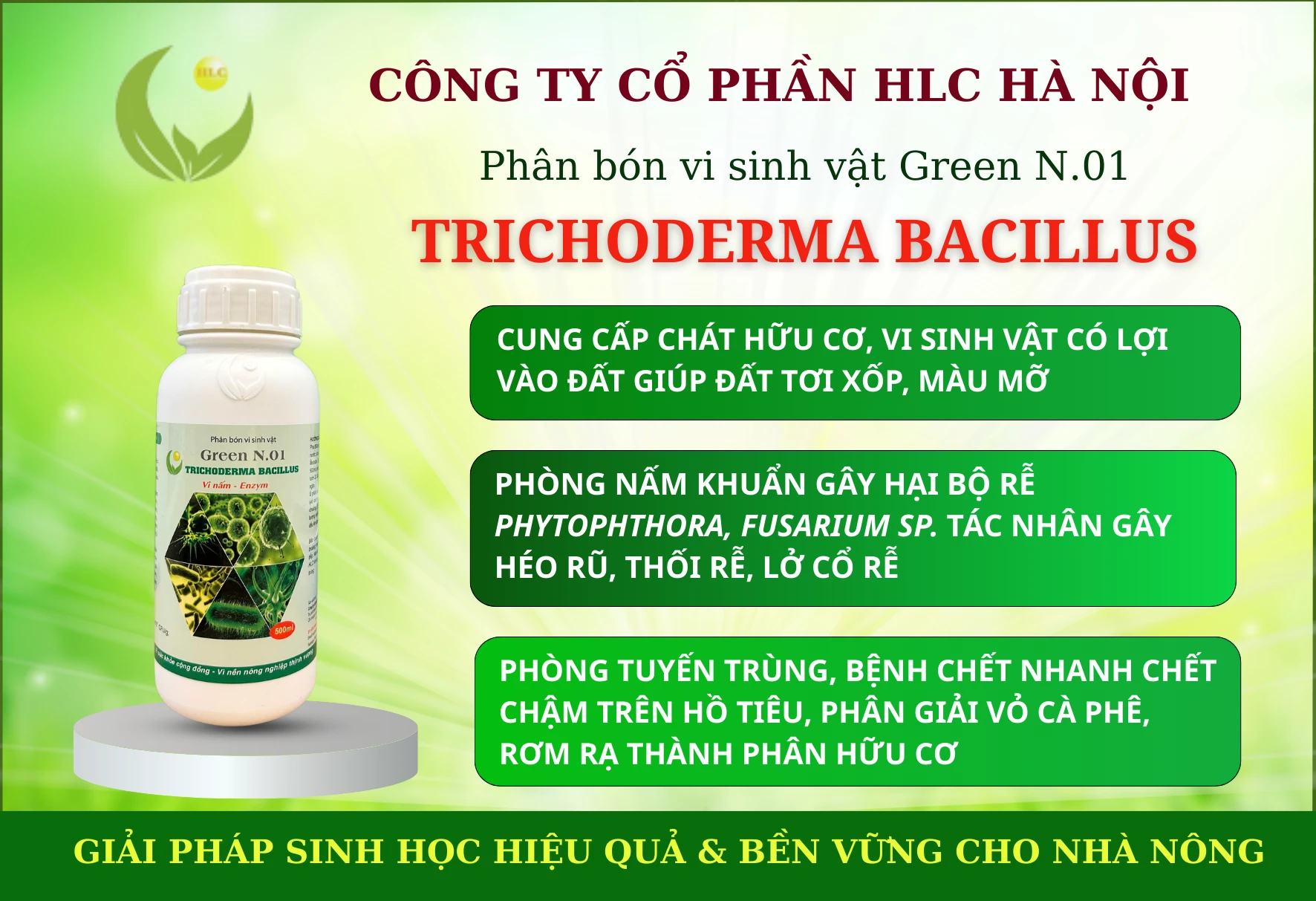 TRICHODERMA BACILLUS (VI NẤM - ENZYM)
