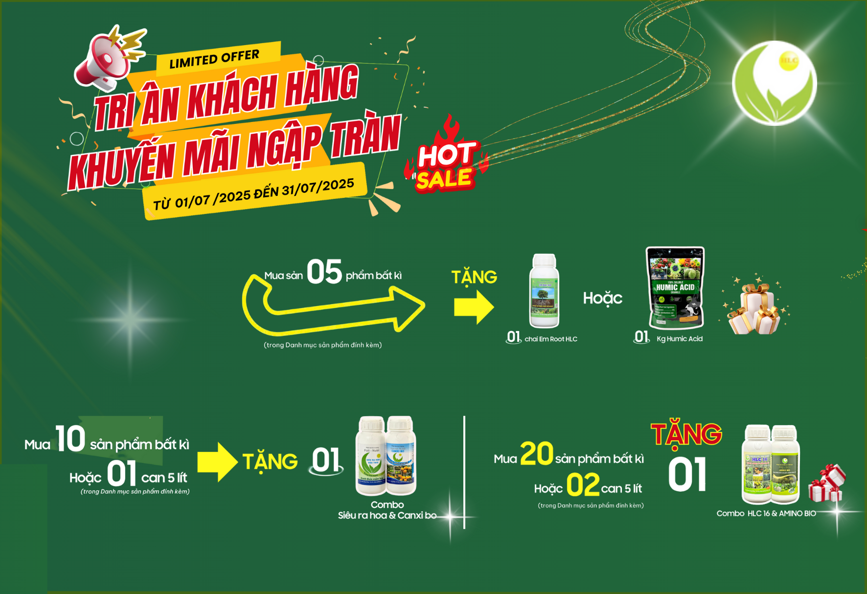 Tri ân ngập tràn – khuyến mại bùng nổ: Đặc quyền dành cho khách hàng HLC đã tin yêu chúng tôi suốt thời gian qua